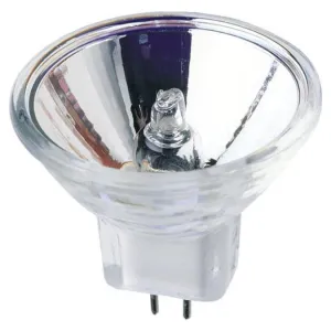 10 Watt MR11 Halogen Low Voltage Narrow Flood Clear Lens GU4 Base, 12 Volt, Card