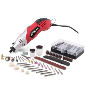 160W Corded Rotary Power Tool Set and 120pc Dremel Compatible Bit Accessories for DIY Repairs, Hobbies & Craftwork