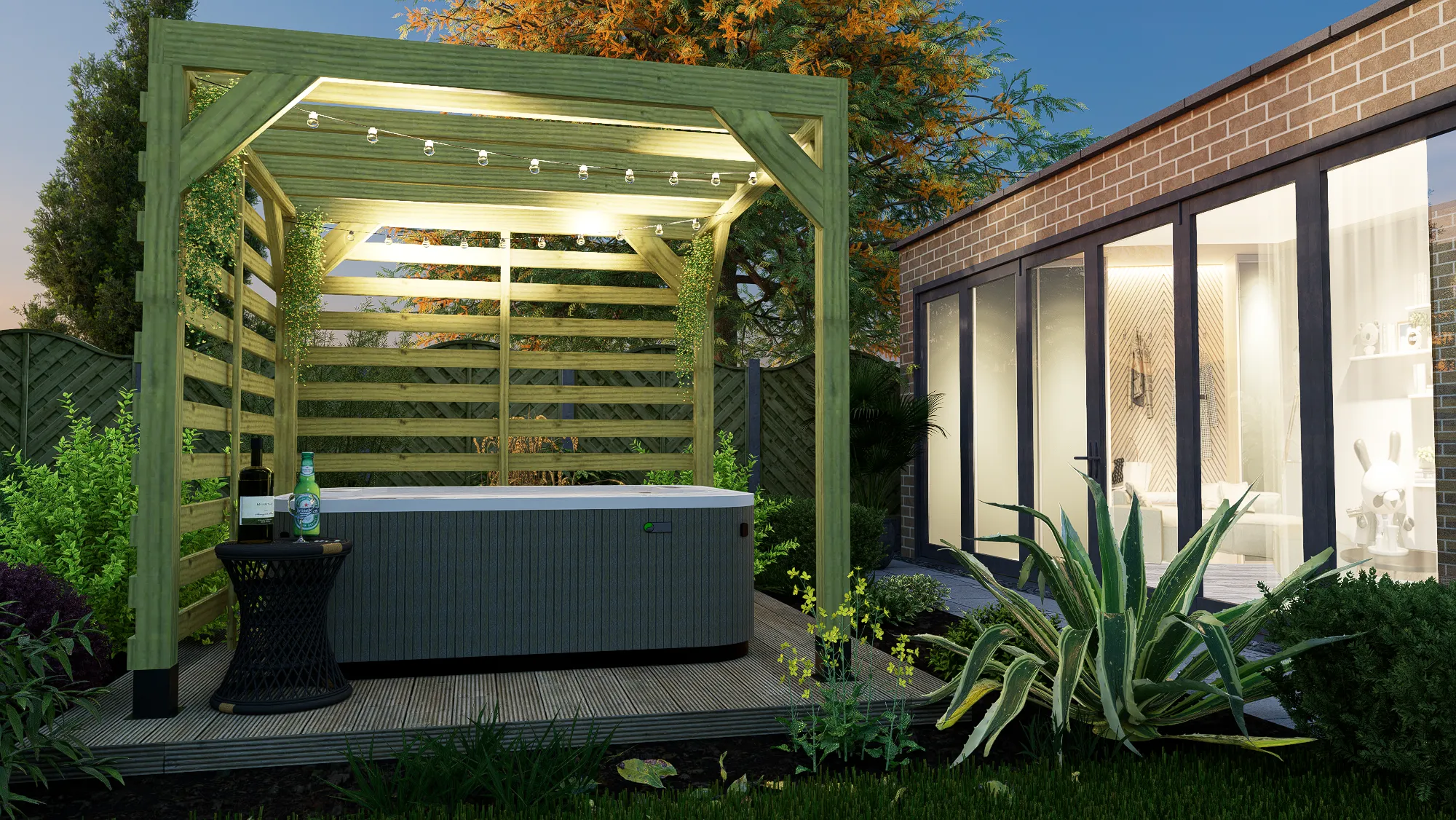 2.4m x 2.4m Boxshade Pergola Kit