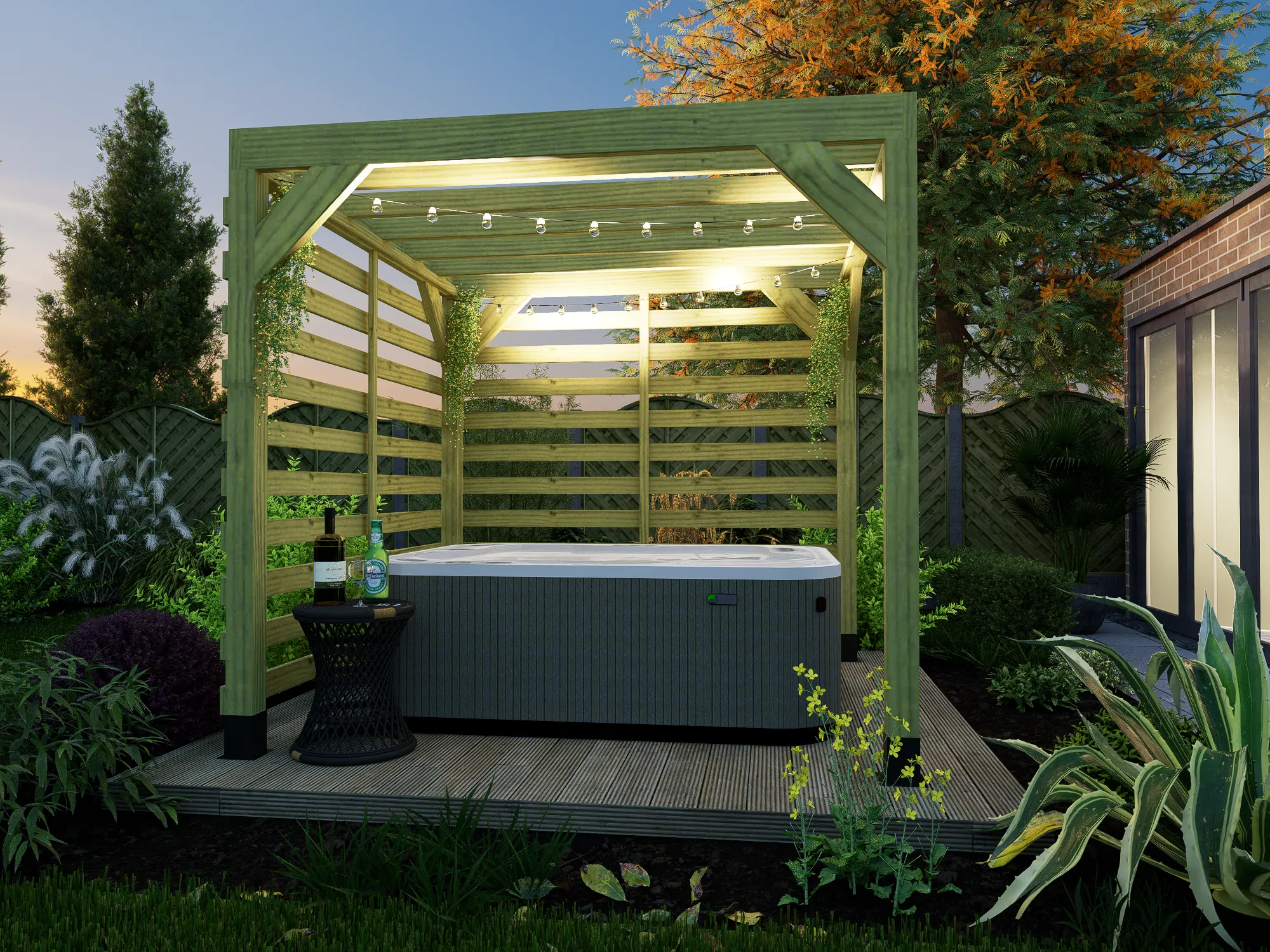 2.4m x 2.4m Boxshade Pergola Kit