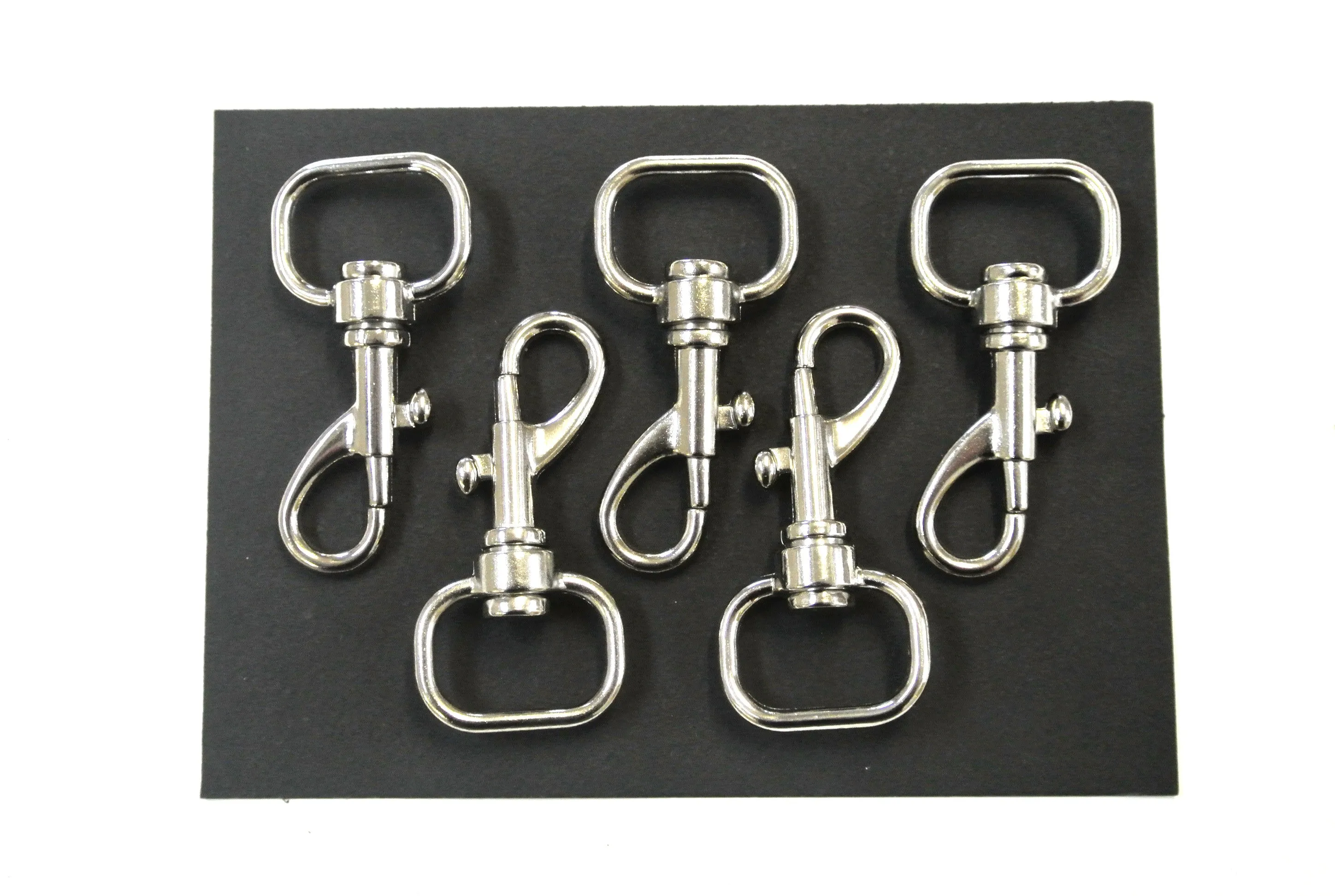 25mm Light Swivel Trigger Clips Hooks Nickel Plated Dog Leads Webbing Bags x1 - x50