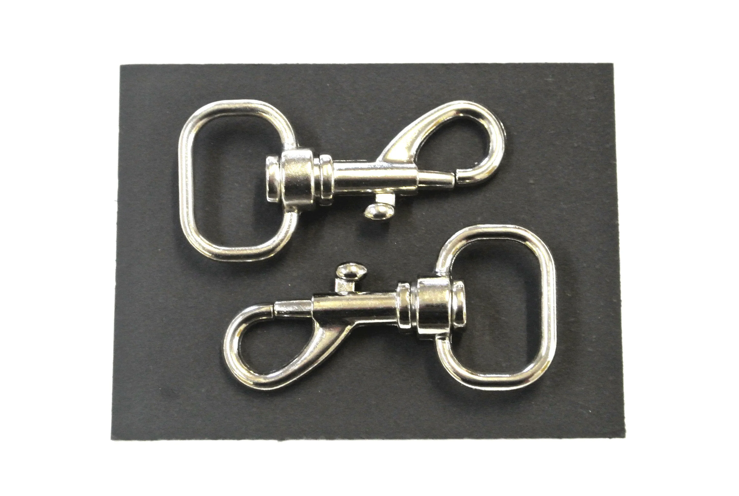 25mm Light Swivel Trigger Clips Hooks Nickel Plated Dog Leads Webbing Bags x1 - x50