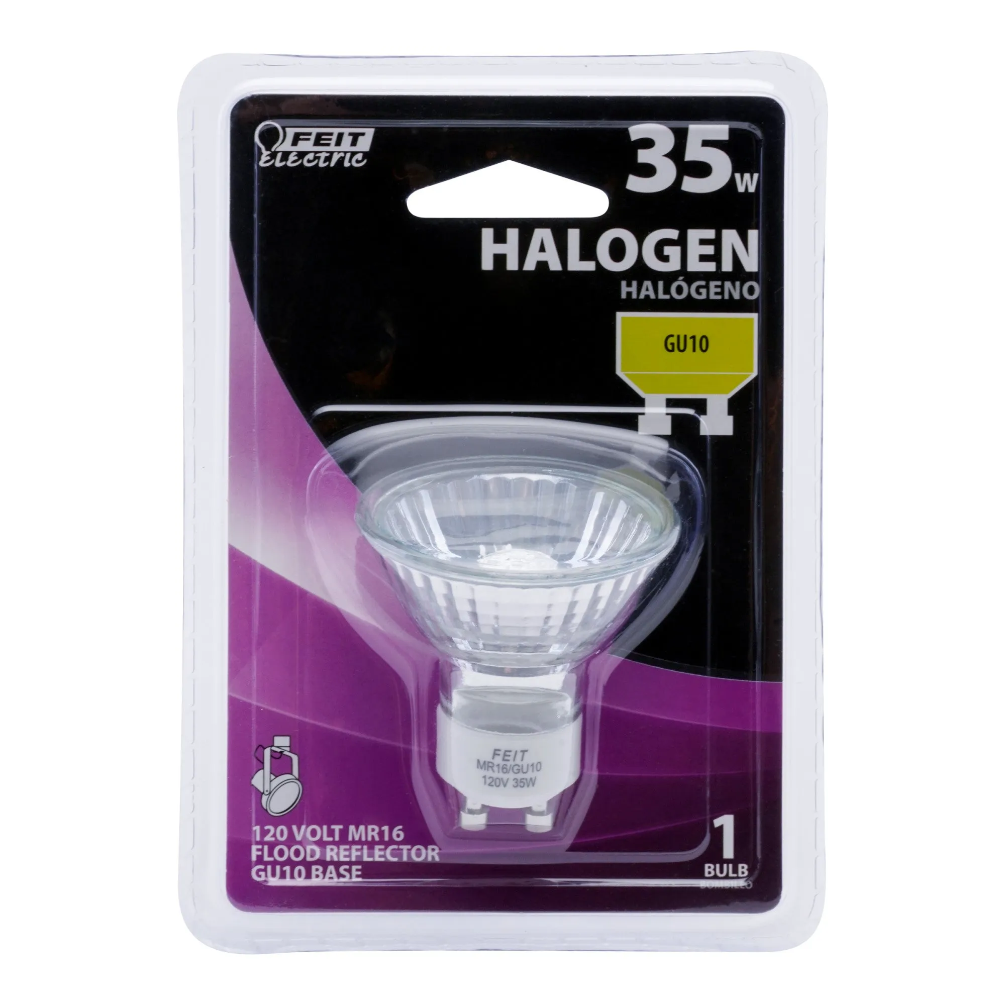 35W Soft White (2700K) MR16 Dimmable GU10 Base Flood Halogen Light Bulb