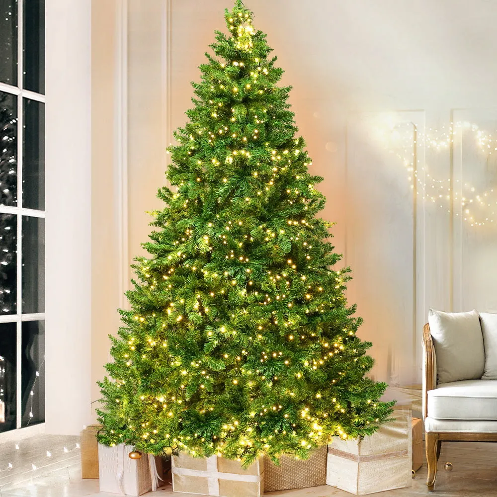 6FT Pre-lit LED Xmas Tree, 874 Tips, Metal Stand, Non-toxic