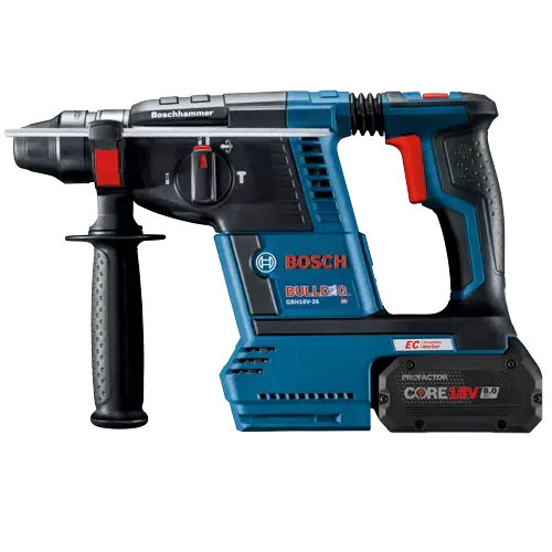 Bosch 18V Brushless SDS-Plus Bulldog 1" Rotary Hammer with 2 x Core 8 Ah Battery