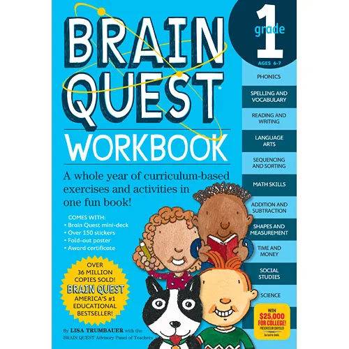 Brain Quest Workbook: Grade 1 Paperback