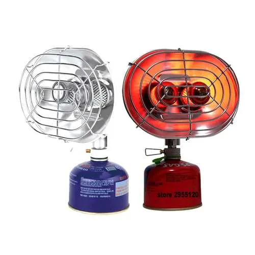 BRS-H22 Portable Gas Heater Outdoor Camping Fishing Warmer Double Burners Heating Stove