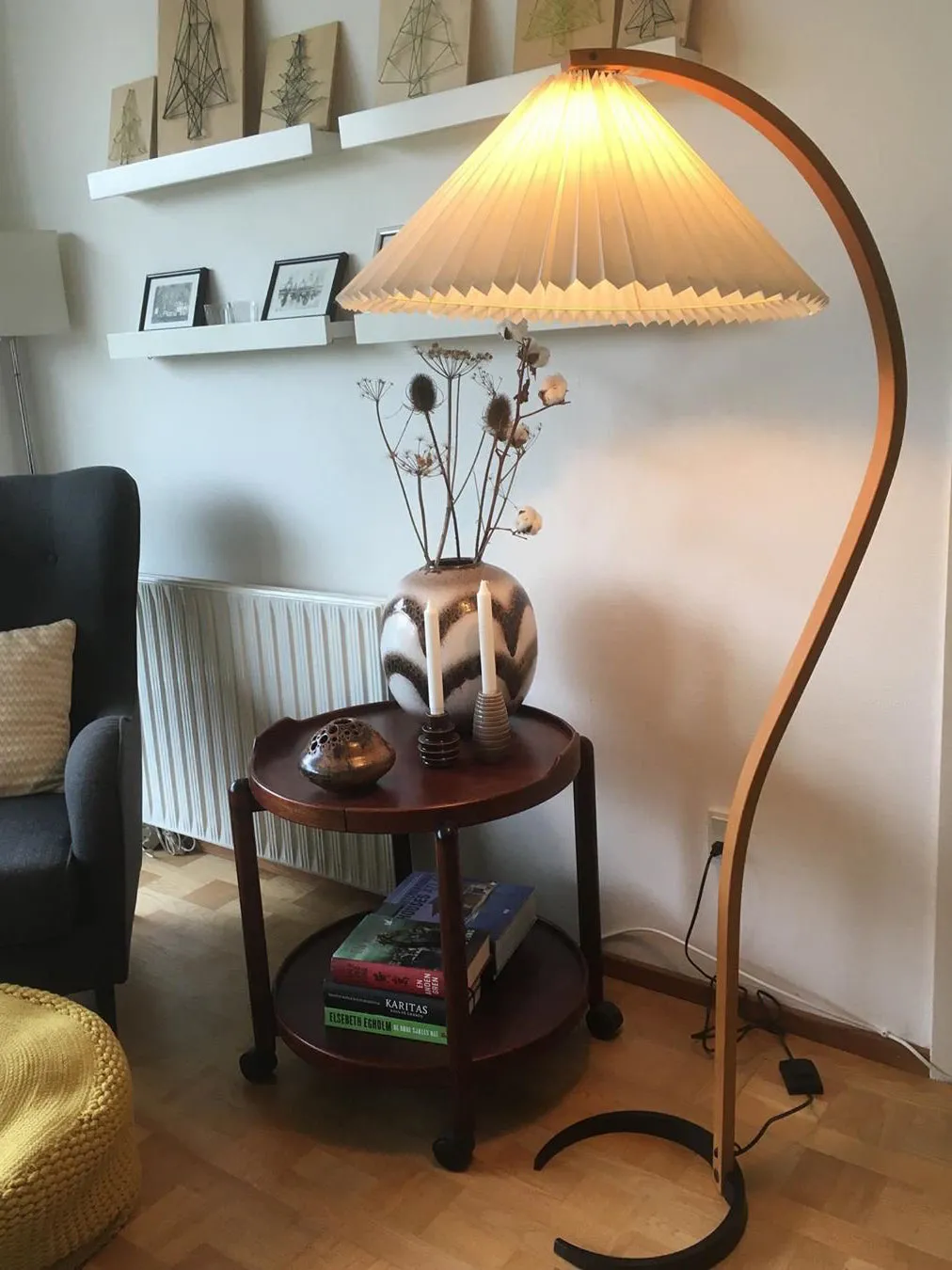 Caprani Wooden Floor Lamp