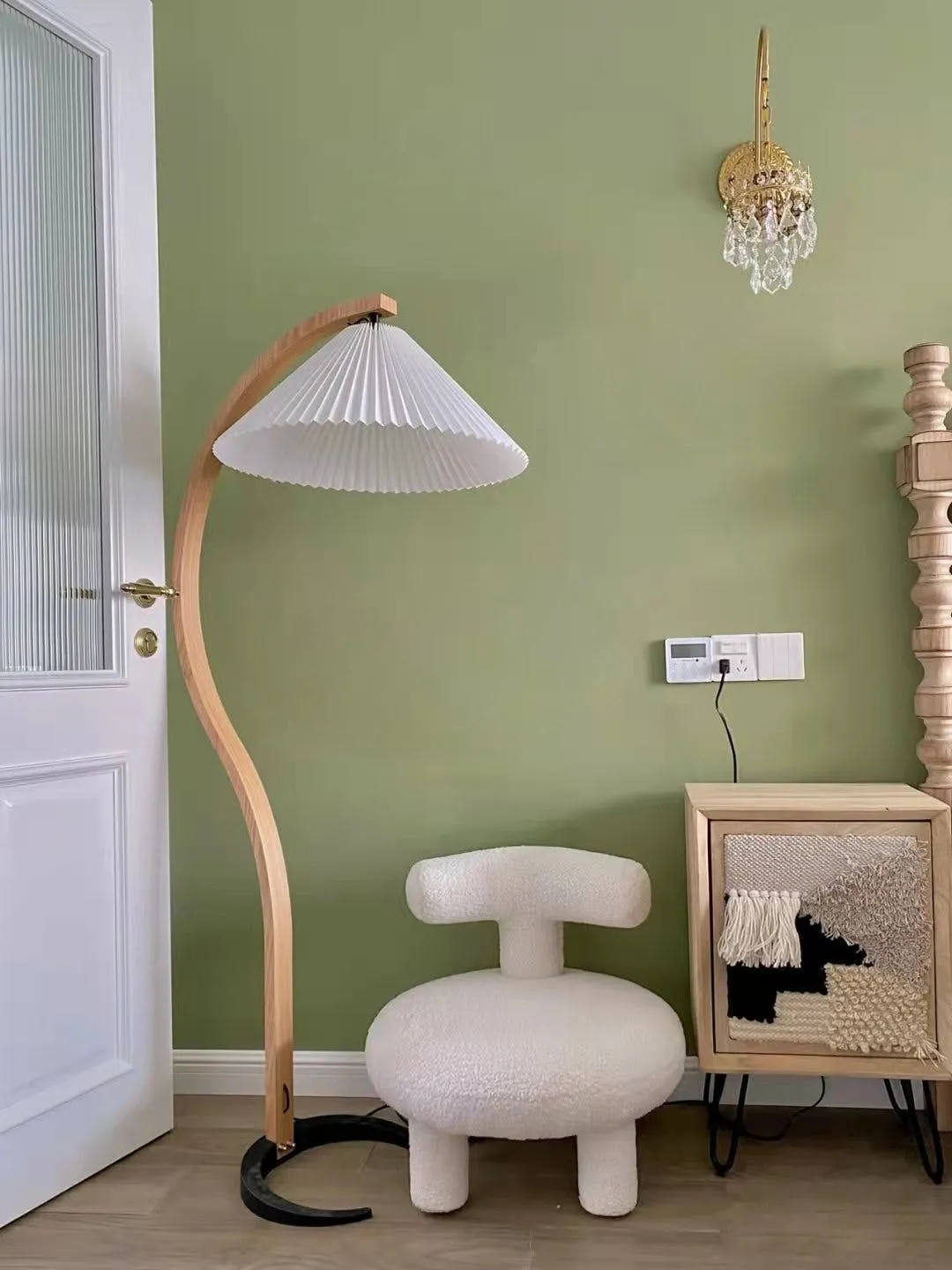 Caprani Wooden Floor Lamp