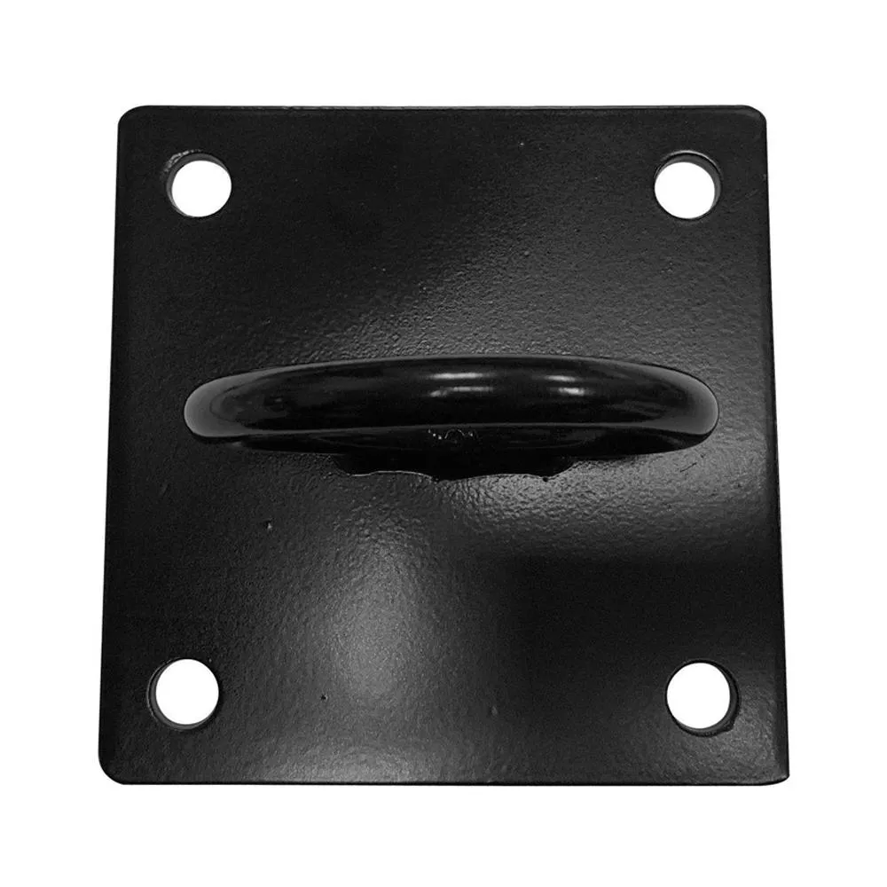 Ceiling Square Wall Mount Hook Anchor - Black