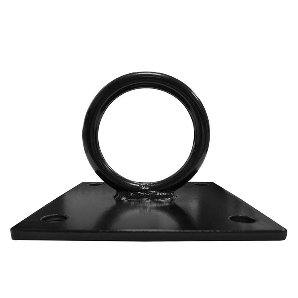 Ceiling Square Wall Mount Hook Anchor - Black