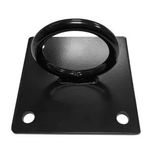 Ceiling Square Wall Mount Hook Anchor - Black