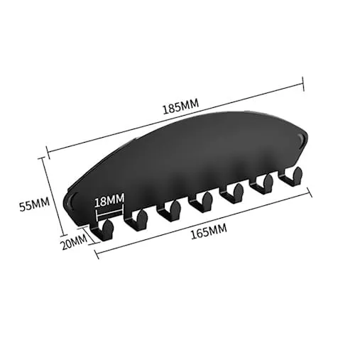 CHESTON Magnetic Carbon Storage with Magnetic Hooks and Durable Organizer for Metal Surfaces: Refrigerators, Microwaves & Metal Almirah (Set of 3)