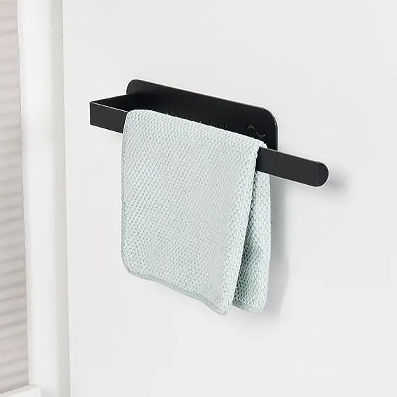 CHESTON Magnetic Hooks for Hanging & Towel Hanger for Bathroom Kitchen - Durable Organizer for Metal Surfaces: Refrigerators, Microwaves, Metal Almirah (Set of 2)