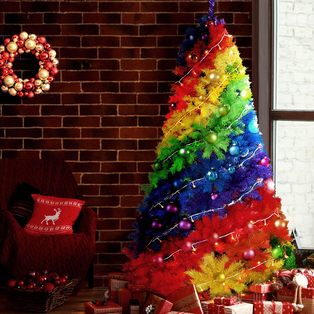 Christmas Tree 2.1M 7ft Xmas Colourful Rainbow Multi-colour-LAST ONE available in Stock- in Australia!