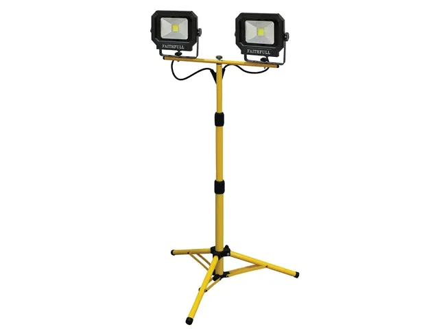 COB LED Twin Pod Tripod Sitelight 4200 Lumen 60 Watt