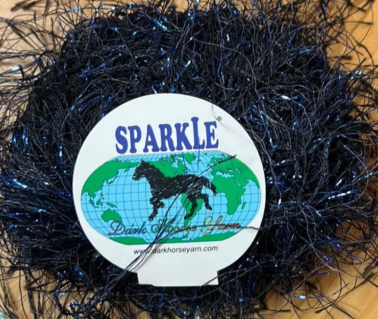 Dark Horse Metal Wink Eyelash Yarn