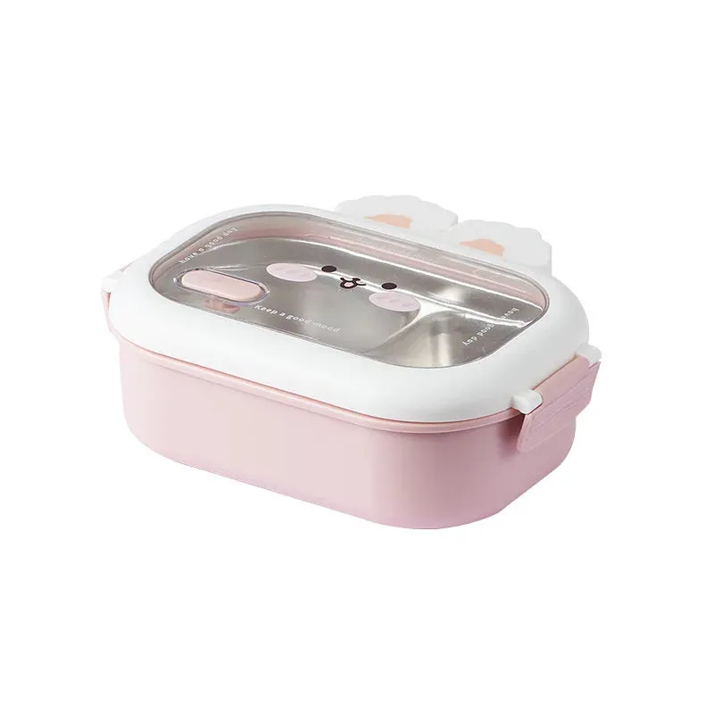 Dear Bunny Stainless Steel Insulated Lunch Bento Box