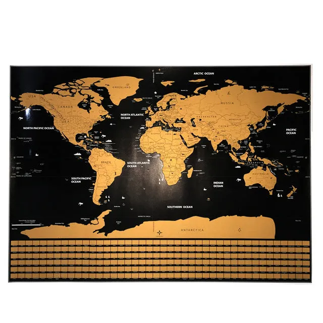 Deluxe Scratch Off Map