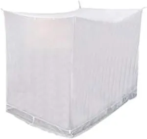 Divayanshi Mosquito Net 4 x 6.5 ft Medium Size Bed Polycotton White 100% Heavy Quality Net