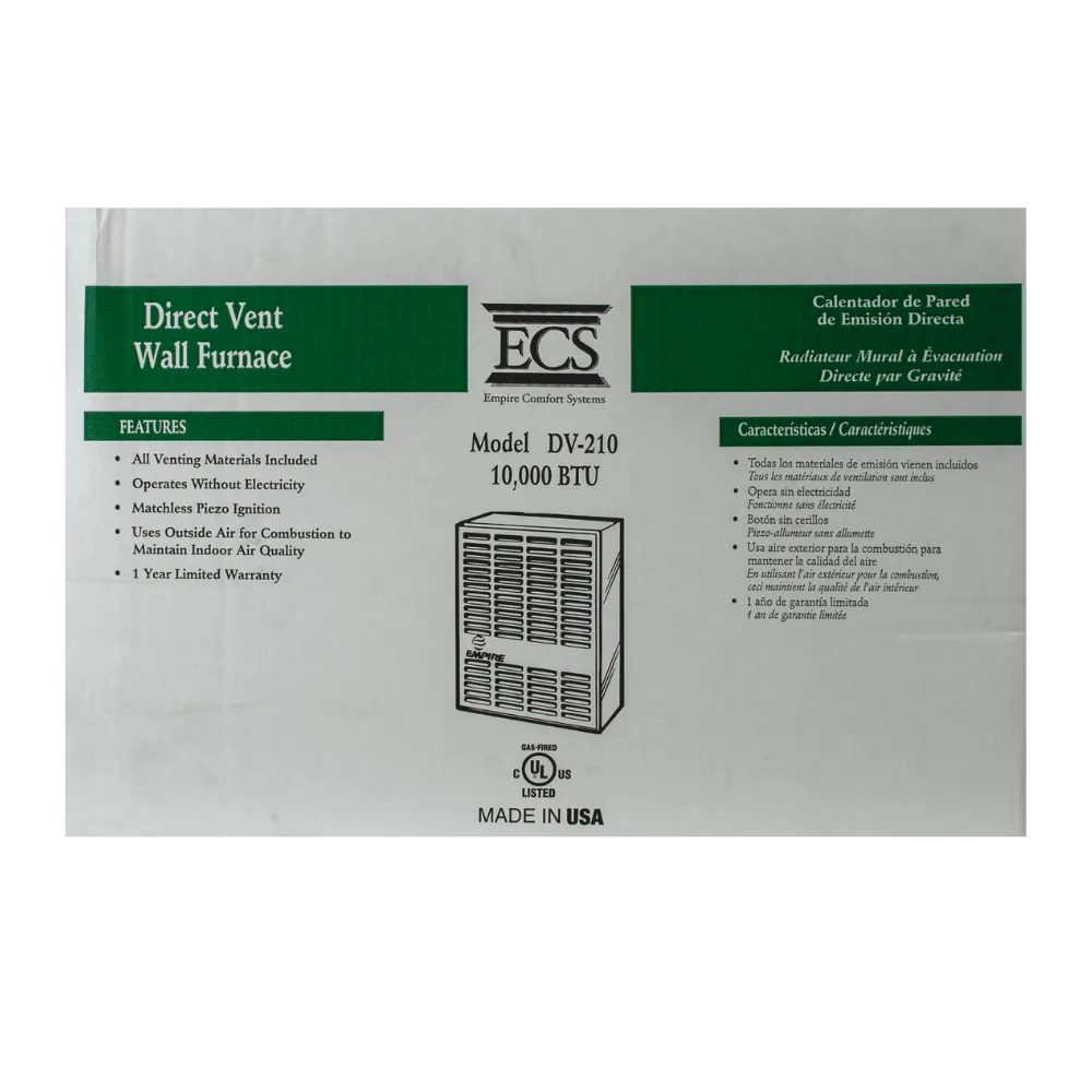 Empire Propane Direct Vent Heater DV210S 10000 Btu