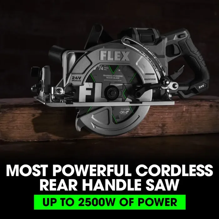 Flex FX2141R-1J 7-1/4 in 24 V Lithium-Ion Brushless Rear Handle Cordless Circular Saw Kit