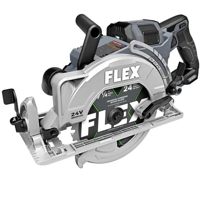 Flex FX2141R-1J 7-1/4 in 24 V Lithium-Ion Brushless Rear Handle Cordless Circular Saw Kit