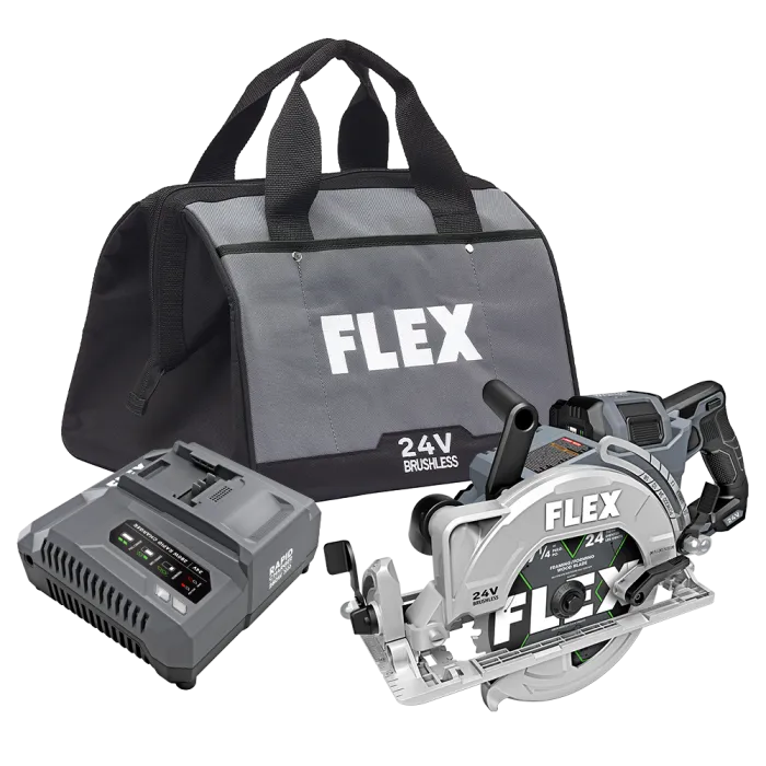 Flex FX2141R-1J 7-1/4 in 24 V Lithium-Ion Brushless Rear Handle Cordless Circular Saw Kit