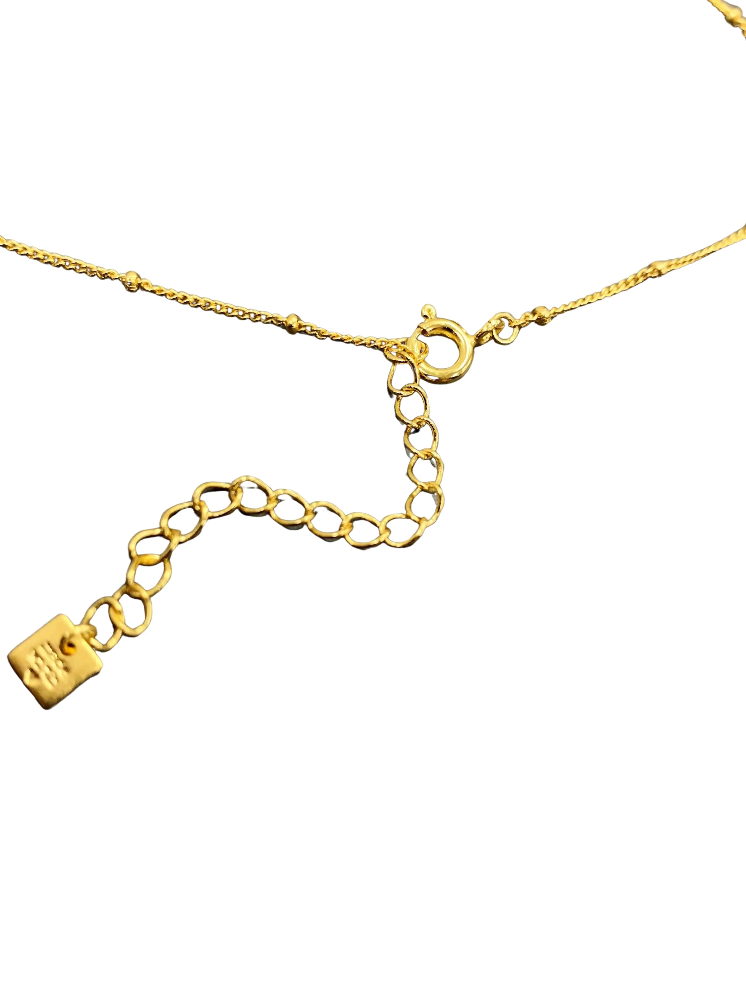 FOUR CHARM PUPPIE NECKLACE, GOLD