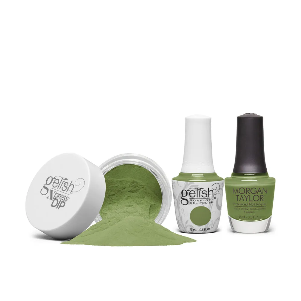 Gelish Professional Gel Polish Leaf It All Behind - Moss Green Creme - 15ml