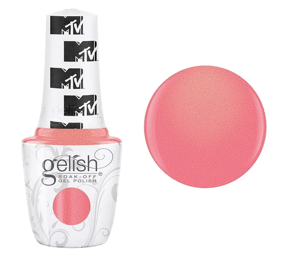 Gelish Professional Gel Polish Show Up & Glow Up - Bright Pink Shimmer - 15ML