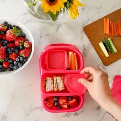 Goodbyn Bynto Lunchbox Neon Blue plus Two Leakproof Containers