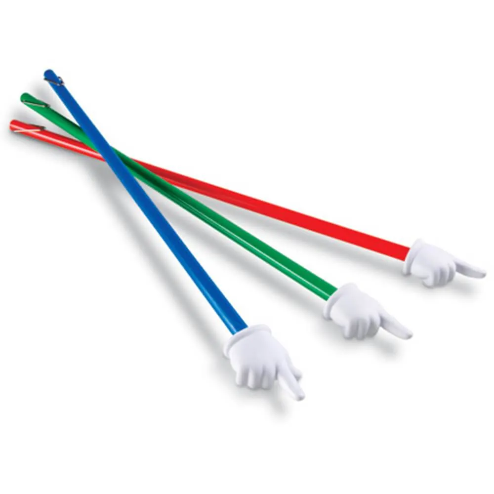 Hand Pointers 61cm Set 3 Blue Green Red