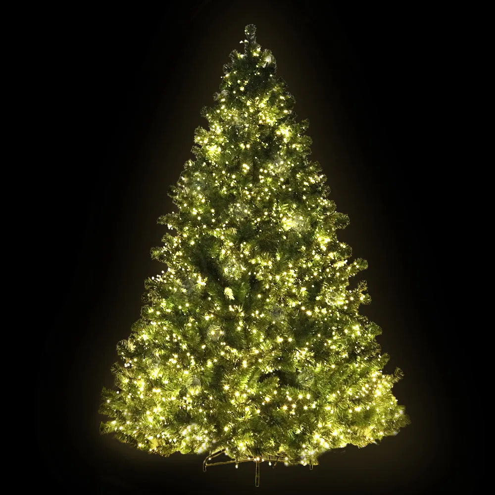 Jollys Christmas Tree 2.1M Xmas Tree with 3000 LED Lights Warm White