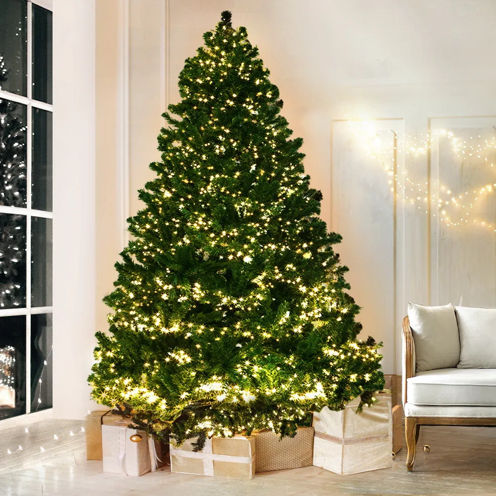 Jollys Christmas Tree 2.1M Xmas Tree with 3000 LED Lights Warm White