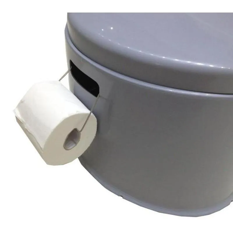 Kampa Khazi 153001 Camping Toilet with Toilet Roll Holder