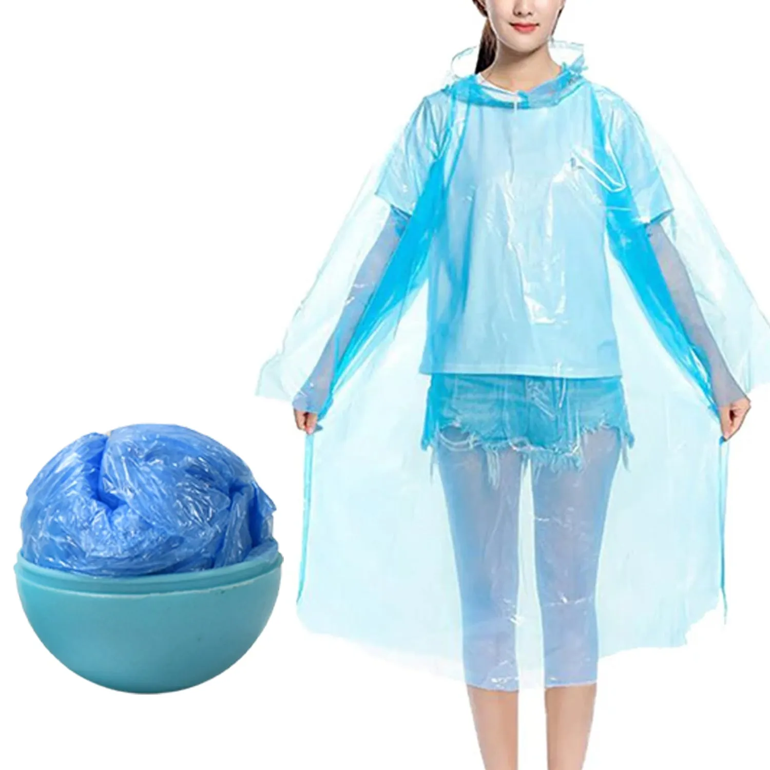 Kids Disposable Raincoat – Waterproof, Multicolor, Travel-Friendly (1 Pc)