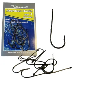 KOIKE Aberdeen Hooks - 10 Pack | Durable and Versatile Fishing Hooks