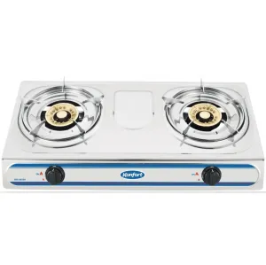 Konfort 2 Burners Gas stove - Stainless Steal