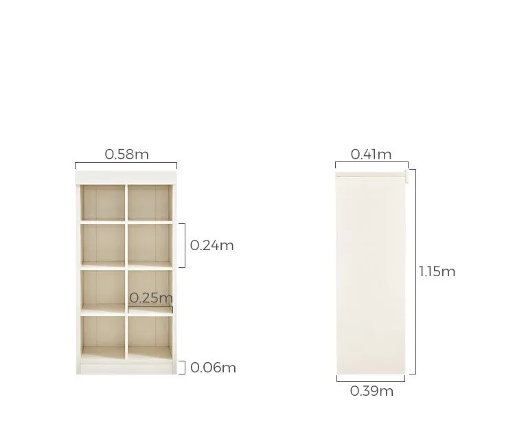 Lucas Kids White Grid Display Cabinet