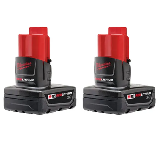 Milwaukee 48-11-2412 M12 REDLITHIUM™ XC 3.0 Battery Two Pack