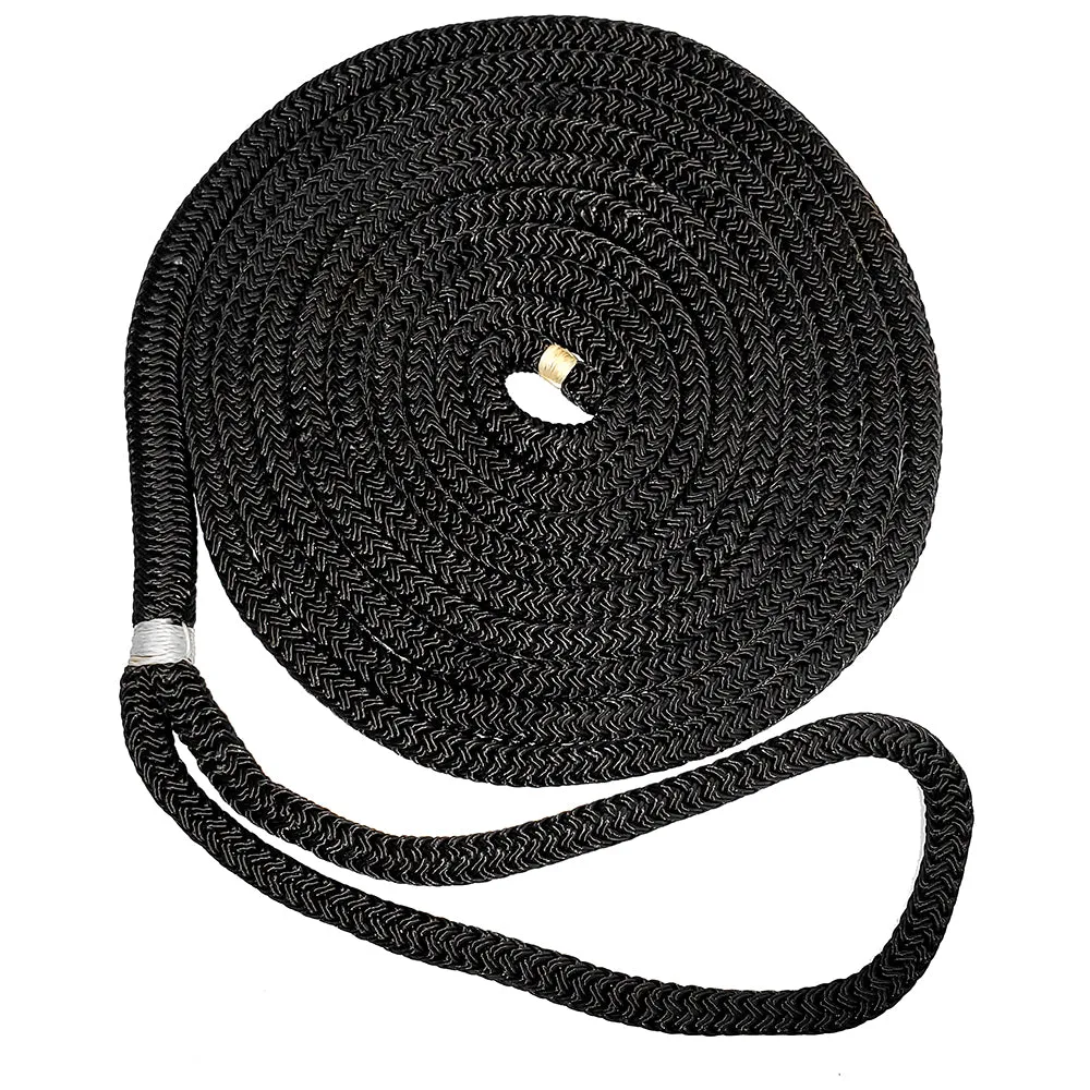 New England Ropes 5/8" Double Braid Dock Line - Black - 25 [C5054-20-00025]