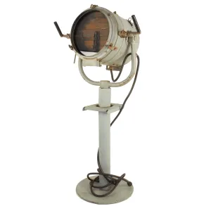 Original U.S. WWII 1945 Dated Navy 12 Inch Signaling Search Light with Pedestal Mount by General Electric - Model 95313