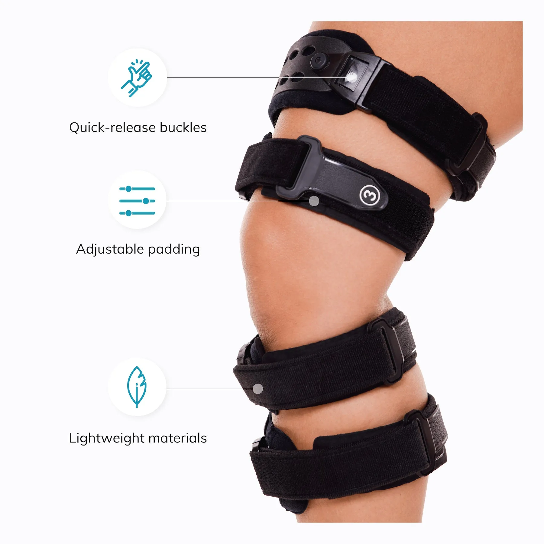 Osteoarthritis Unloader Knee Brace | Medial and Lateral OA Support for Bone on Bone Arthritis Pain