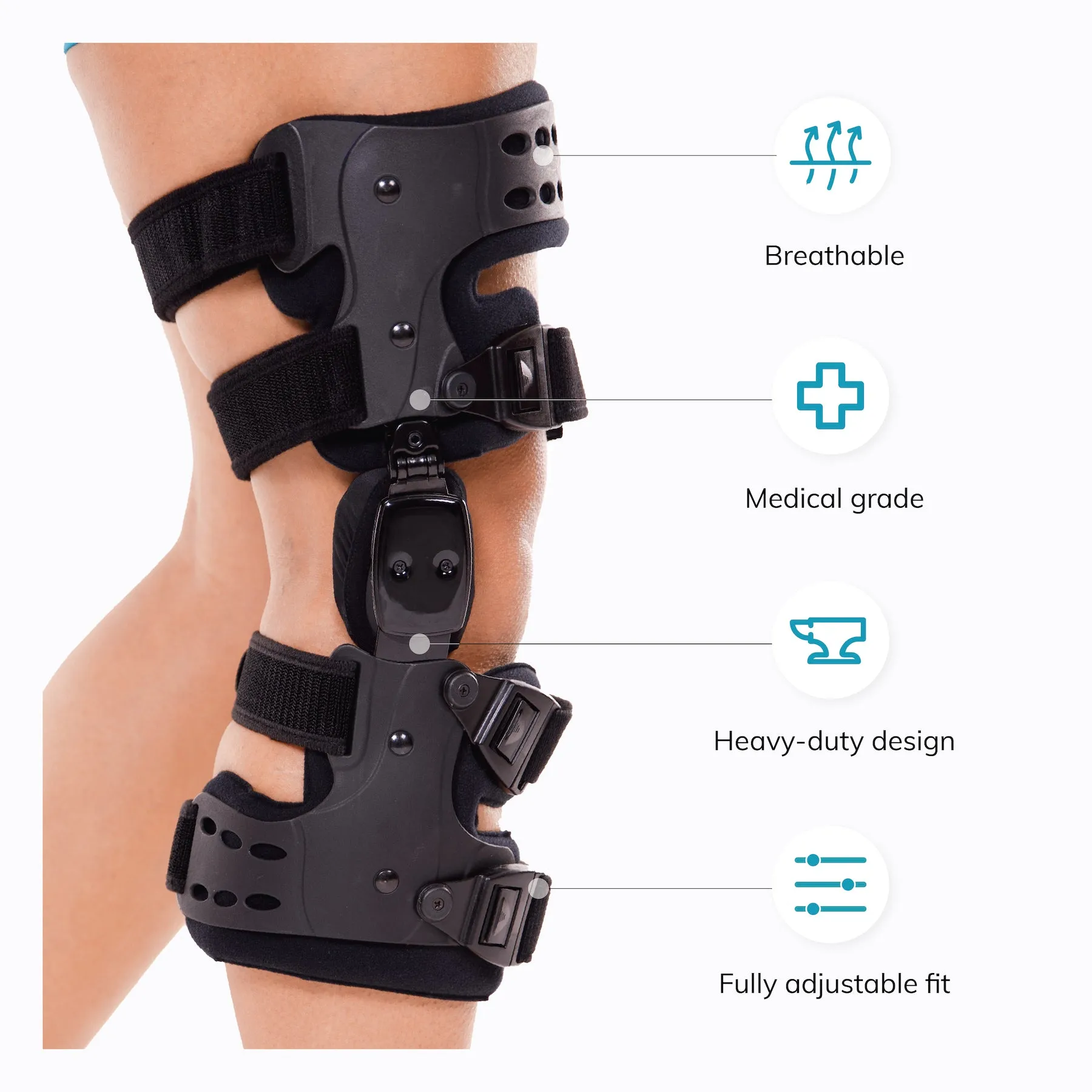 Osteoarthritis Unloader Knee Brace | Medial and Lateral OA Support for Bone on Bone Arthritis Pain