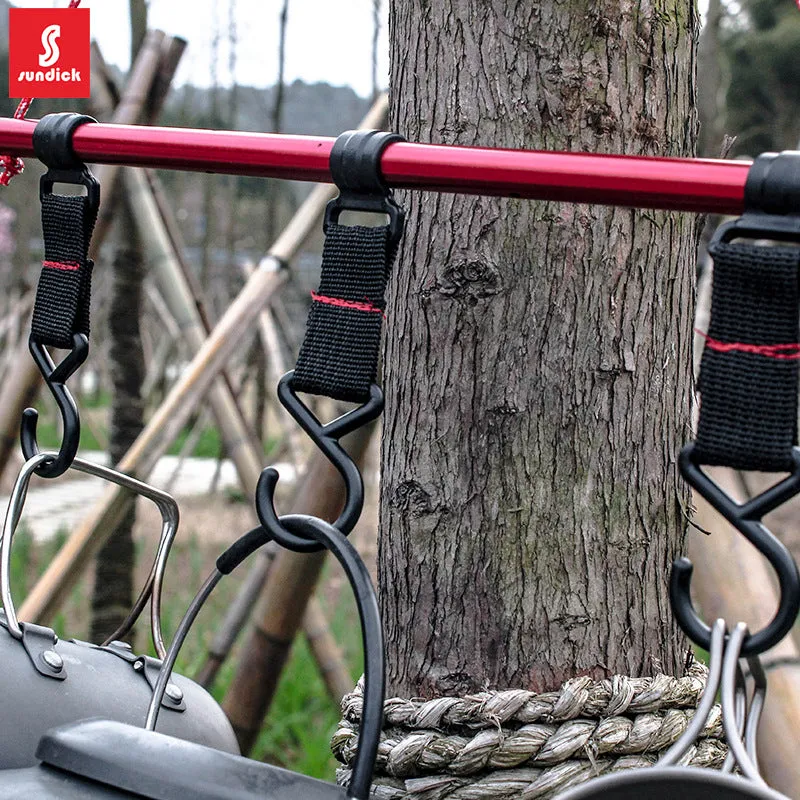 outdoor camping rack hook strap buckle S-shaped hook crossbar hook tent pole hook