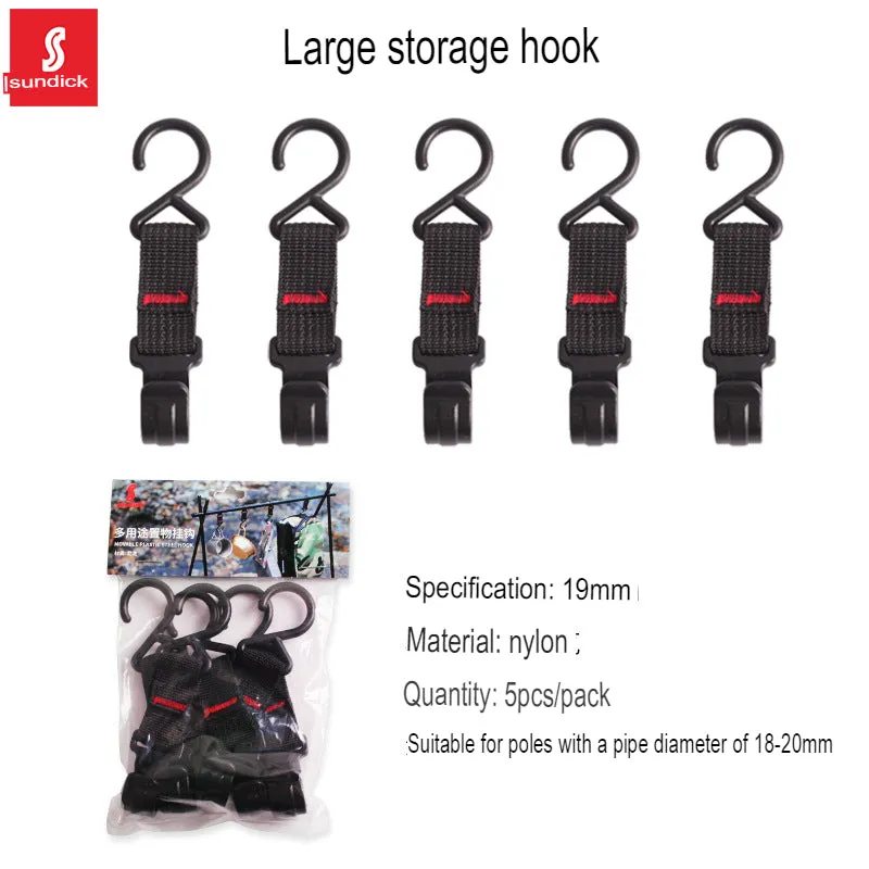 outdoor camping rack hook strap buckle S-shaped hook crossbar hook tent pole hook