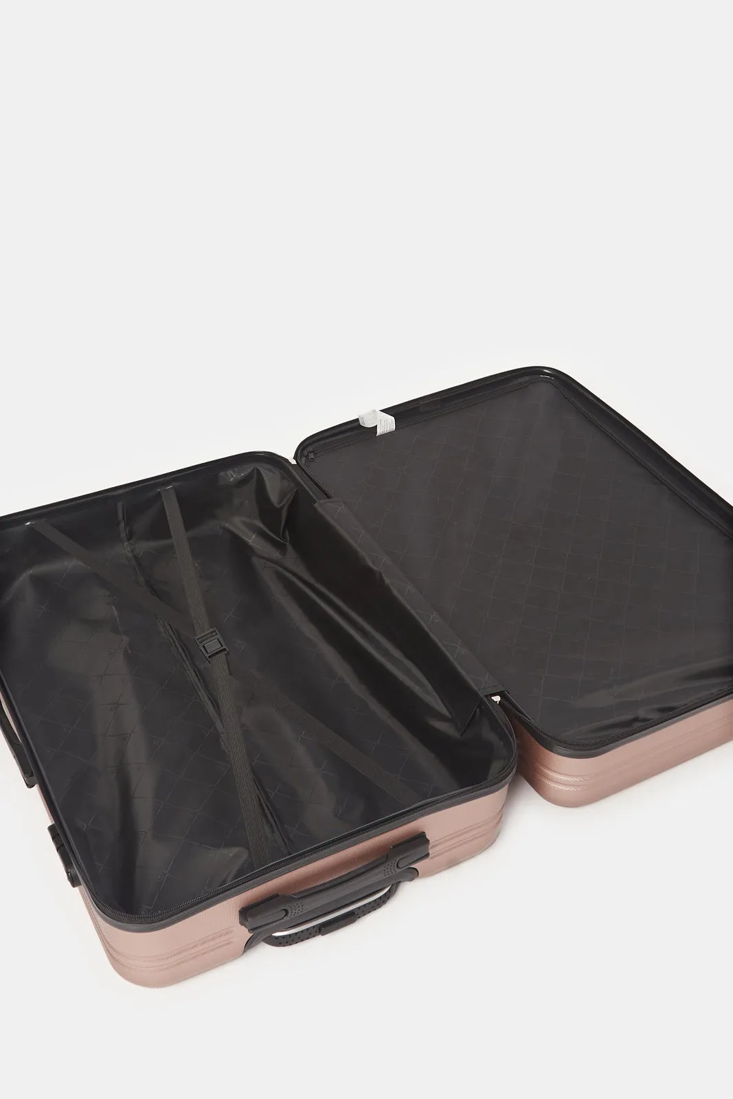 Pink Textured Trolley Luggage (24Inch)