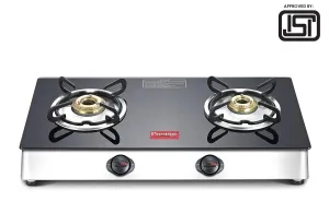 Prestige Marvel Plus Stainless Steel 2 Burner Gas Stove (GTM 02 SS) (ISI Certified)