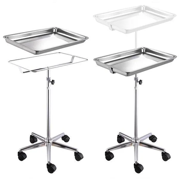 Rolling Steel Mayo Tray Medical Instrument Stand I